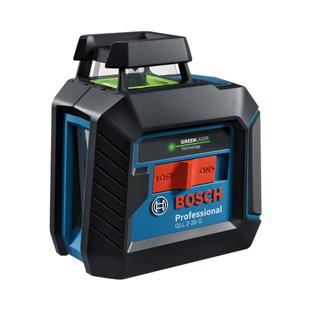 Лазерный уровень Bosch GLL 2-20 G + LB 10 + DK 10 (0.601.065.000) с зеленым лучом
