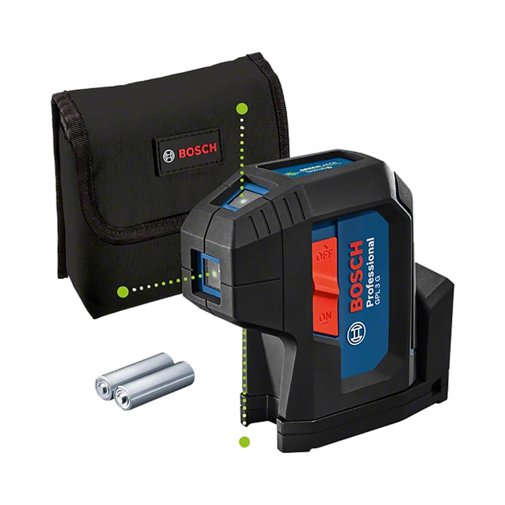 Лазерный уровень Bosch GPL 3 G Professional (0.601.066.N00) с зеленым лучом
