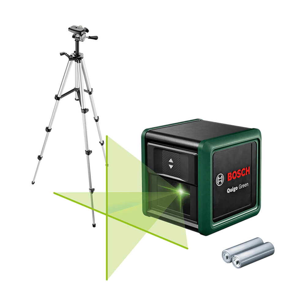 Лазерный уровень Bosch Quigo Green с зеленым лучом и штативом (0.603.663.C03)
